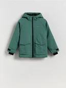 Kurtki i płaszcze dla chłopców - Reserved - Ocieplana kurtka parka - zielony - miniaturka - grafika 1