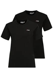 FILA Damska koszulka BARI Tee/Double Pack, czarno-czarna, XL, czarny czarny, XL - Koszulki i topy damskie - miniaturka - grafika 1