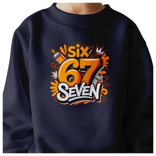 BLUZA DZIECIĘCA 67 SIX SEVEN VIRAL DLA CHŁOPCA DZIEWCZYNKI 110-116 - Bluzy dla dziewczynek BLUZA DZIECIĘCA 67 SIX SEVEN VIRAL DLA CHŁOPCA DZIEWCZYNKI 110-116 - Bluzy dla dziewczynek - miniaturka - grafika 1
