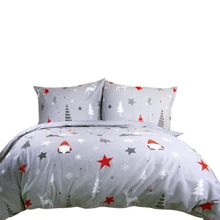 Pościel flanelowa ciepła gruba 200x220 31508-1 świąteczna - Pościel - miniaturka - grafika 1