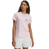 Koszulki i topy damskie - Damski t-shirt z nadrukiem Under Armour UA Rival Outline SS - różowy - miniaturka - grafika 1