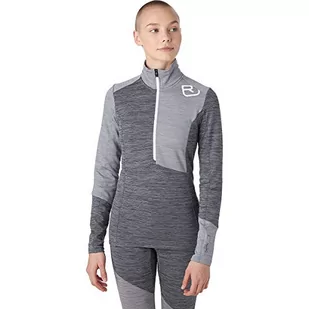 Blend Ortovox Ortovox Damska kurtka polarowa z zamkiem błyskawicznym i zamkiem błyskawicznym szary Grey l 8708700029 - Kurtki damskie - miniaturka - grafika 1