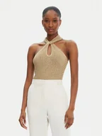 Swetry damskie - Guess Sweter W5YR39 Z24F0 Złoty Regular Fit - miniaturka - grafika 1