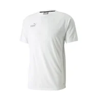 Koszulki sportowe męskie - Puma męski t -shirt biały 2xl - komfort i styl - miniaturka - grafika 1
