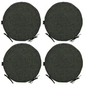 Poduszki na krzesła - Zestaw Poduszek Na Krzesło Okrągłe Dalia 40 554 (4 Szt.) - miniaturka - grafika 1