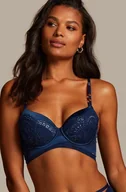 Biustonosze - Hunkemöller Usztywniony biustonosz z fiszbinami Lara Niebieski - miniaturka - grafika 1