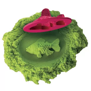 Kinetic Sand: Zamek z piaskownicą (1lbs/0,45kg) - Green - Zabawki kreatywne - miniaturka - grafika 1