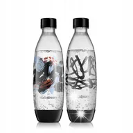 Akcesoria i części AGD - Zestaw butelek SodaStream Fuse Sparkling Mystery Czarne 2 x 1L do zmywarki - miniaturka - grafika 1