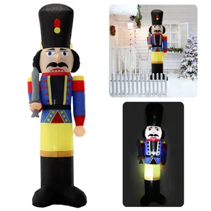 Dmuchany dziadek do orzechów LED, ozdoba świąteczna 230 cm - Ozdoby bożonarodzeniowe - miniaturka - grafika 1