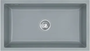 Zlewozmywak ceramiczny SYSTEMCERAM Mera 80 U Titan Korek automatyczny 5370 02 78 - Zlewozmywaki - miniaturka - grafika 1