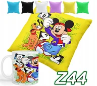 Gadżety dla niej i dla niego - ZESTAW KUBEK + POSZEWKA Z NADRUKIEM MYSZKA MICKEY MINNIE MIKI + IMIĘ - miniaturka - grafika 1