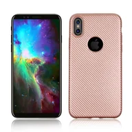 Etui i futerały do telefonów - NoName Etui Carbon Fiber Xiaomi Mi 6 różowo-zł oty/rose gold - miniaturka - grafika 1