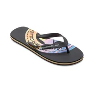 Klapki i japonki męskie - Męskie Japonki QUIKSILVER MOLOKAI ART II AQYL101360-XKKN – Czarny - miniaturka - grafika 1