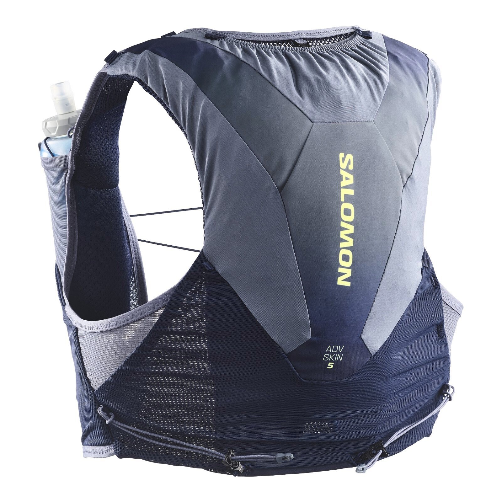 Kamizelka do biegania Salomon ADV Skin 5 Gradient Set Maritime Blue/Grisaille/Sunny Lime