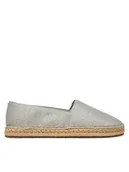 Espadryle damskie - Calvin Klein Espadryle Flat Espadrille - Jacq HW0HW02467 Szary - miniaturka - grafika 1