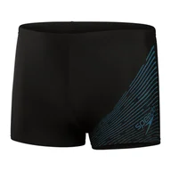 Kąpielówki męskie - Męskie Bokserki kąpielowe SPEEDO MEDLEY LOGO ASHT AM 8-1135416904 – Czarny - miniaturka - grafika 1