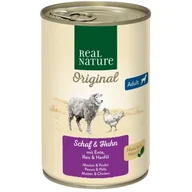 Mokra karma dla psów - REAL NATURE ADULT Baranina i kurczak 6x400 g - miniaturka - grafika 1