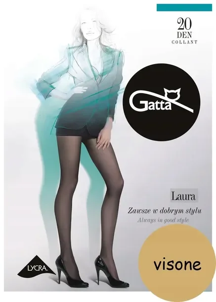 rajstopy GATTA LAURA 20 den LYCRA visone # 5 XL