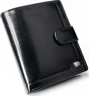 Portfele - Rovicky Pionowy portfel z zapięciem z wyszczególnioną sekcją na dokumenty, skórzany Rovicky Nie dotyczy - miniaturka - grafika 1