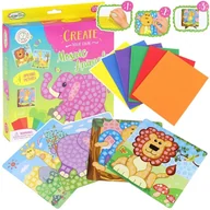 Zabawki kreatywne - Nobo Kids, Kreatywna Wyklejanka Piankowa Mozaika Safari - miniaturka - grafika 1