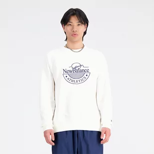 Bluza męska New Balance MT33506SST  biała - Bluzy męskie - miniaturka - grafika 1