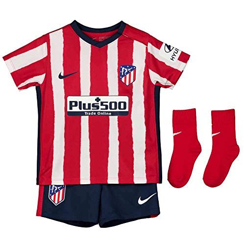 NIKE Dziecięcy ATM I NK BRT KIT HM zestaw do piłki nożnej, sportowy czerwony/(granatowy noc) (pełny sponsor), 3-6 m