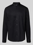 Koszule męskie - Koszula biznesowa o kroju relaxed fit ze stójką - miniaturka - grafika 1