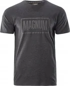 Koszulki męskie - Magnum KOSZULKA MAGNUM ESSENTIAL T-SHIRT 2.0 BLACK MELANGE XL - miniaturka - grafika 1