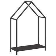 Wózki magazynowe - vidaXL Stojak na drewno opałowe, czarny, 60x25x90 cm - miniaturka - grafika 1