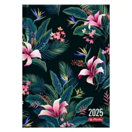 Kalendarze - Kalendarz 2025 A5 dzienny Hibiskus HERLITZ - miniaturka - grafika 1