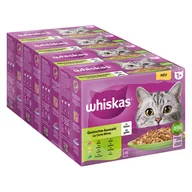 Mokra karma dla kotów - Pakiet Whiskas 1+ Adult, saszetki, 48 x 85 g - Pakiet mieszany w galarecie - miniaturka - grafika 1