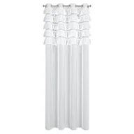 Firany - Firana na przelotkach Aura z falbanami 140 x 250 cm biała - miniaturka - grafika 1