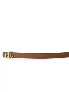 Lauren Ralph Lauren - Damski dwustronny pasek skórzany, brązowy - Paski - miniaturka - grafika 1