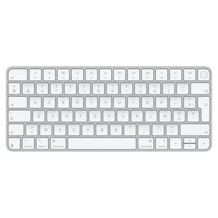Apple Magic klawiatura Uniwersalne USB + Bluetooth AZERTY Francuski Srebrny, Biały MXCK3F/A - Klawiatury - miniaturka - grafika 1