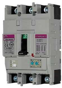 ETI polam Wyłącznik mocy 4P 125A 25kA /wyzwalacz termo-magnetyczny/ EB2 125/4L 004671032 004671032 - Wyłączniki światła i elektryczne - miniaturka - grafika 1