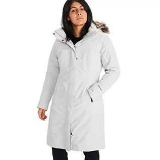Płaszcze damskie - Marmot Chelsea wodoodporny płaszcz puchowy, damski, 700 wypełnień puchowych Platyna M - grafika 1