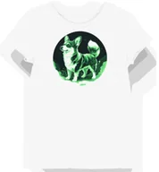 Koszulki i topy damskie - Koszulka damska biała z motywem zielonego Cardigana S - miniaturka - grafika 1