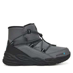 Śniegowce Skechers Turbo Tread 406385L CCBK Szary - Buty dla chłopców - miniaturka - grafika 1