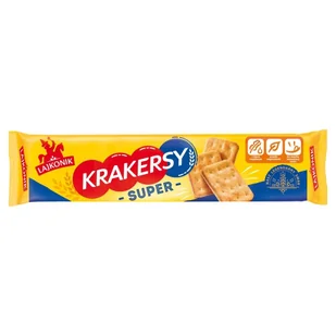 Lajkonik Krakersy super 180g - Inne przekąski suche - miniaturka - grafika 1