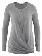 Bluzki damskie - Damska bluzka ciążowa do karmienia długi rękaw loreen szara Bellybutton Maternity, r.XL - miniaturka - grafika 1