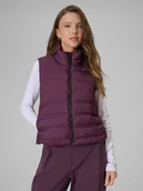 Kurtki damskie - 4F Bezrękawnik z wypełnieniem syntetycznym damski - fioletowy S - miniaturka - grafika 1