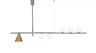 Lumina Deco Deco NOWOCZESNA LAMPA WISZĄCA SUFITOWA RENZO W6 LDP 6043-6 (BK+MD) - Lampy sufitowe - miniaturka - grafika 1