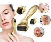 Pozostałe urządzenia kosmetyczne - 3x Derma roller face Twarz Oczy Dermaroller 3w1 - miniaturka - grafika 1