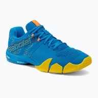 Buty sportowe męskie - Buty do padla męskie Babolat Movea french blue/vibrant yellow - miniaturka - grafika 1