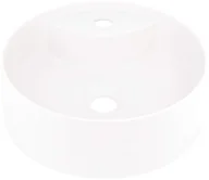 Umywalki - Deante Silia Umywalka granitowa nablatowa z otworem na baterię alabaster CQS_AU4B - miniaturka - grafika 1