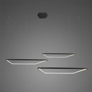 Lampa wisząca Ledowe Kwadraty No. 3 CO3 in 3k czarna Altavola Design - Lampy sufitowe - miniaturka - grafika 1