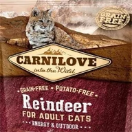 Sucha karma dla kotów - Carnilove Reindeer Energy & Outdoor 0,4 kg - miniaturka - grafika 1