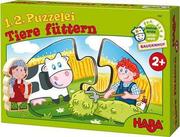 Puzzle - Haba 1,2 Puzzle - Karmienie zwierząt 7467 - miniaturka - grafika 1