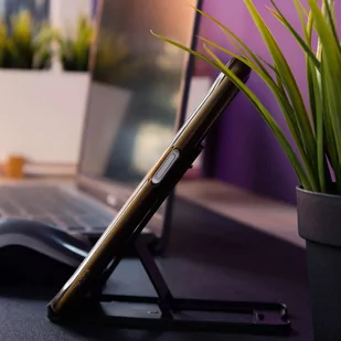 Regulowany stojak uchwyt Alogy składana podstawka na biurko na telefon/ tablet Czarna - Statywy fotograficzne - miniaturka - grafika 3
