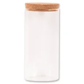 Pojemniki kuchenne - Szklany pojemnik kuchenny z korkowym zamknięciem - miniaturka - grafika 1